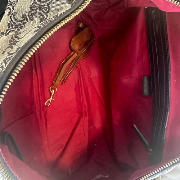 Celine Triomphe Boston Bag Black Canvas/Leather - Pre-loved - Picture 12 of 17